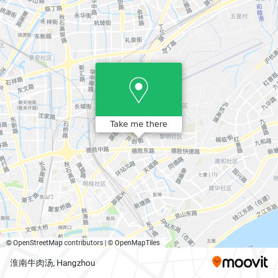 淮南牛肉汤 map