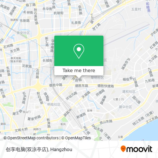 创享电脑(双凉亭店) map
