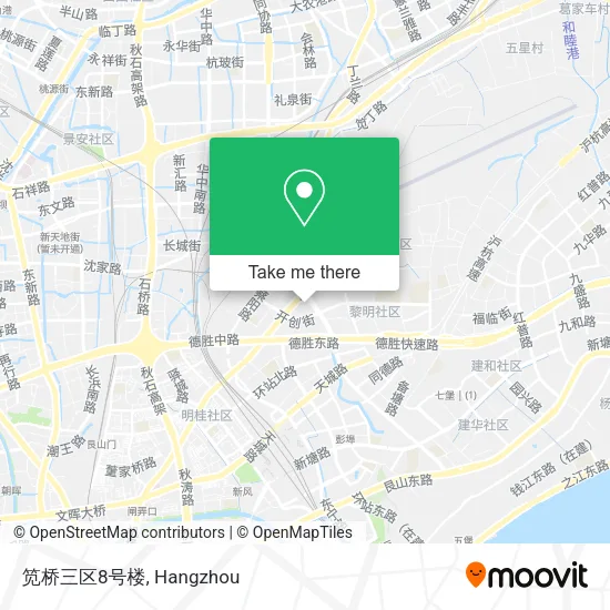 笕桥三区8号楼 map