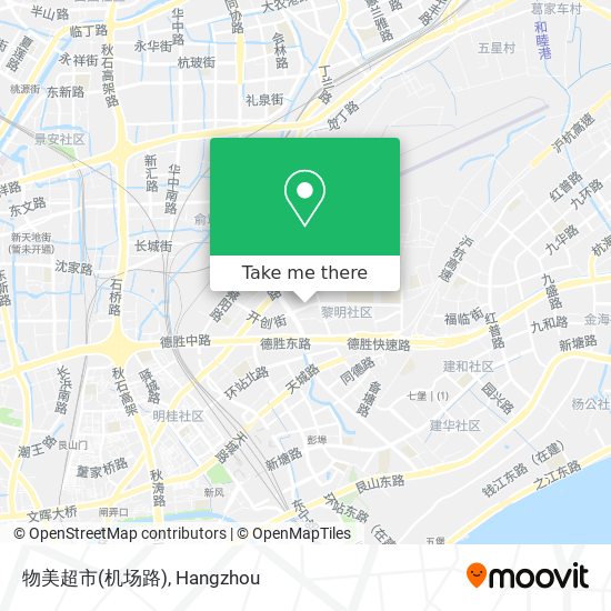 物美超市(机场路) map