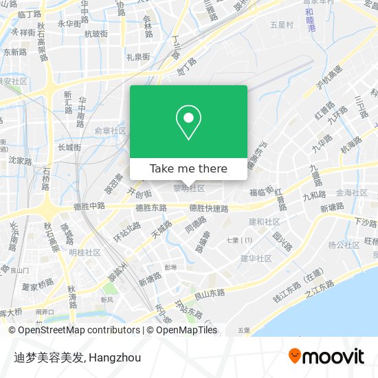 迪梦美容美发 map