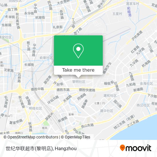 世纪华联超市(黎明店) map