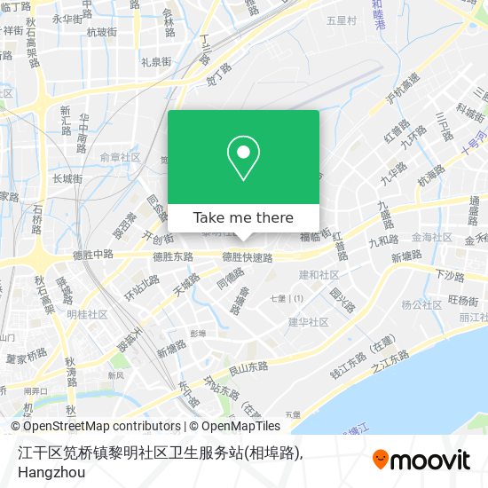 江干区笕桥镇黎明社区卫生服务站(相埠路) map