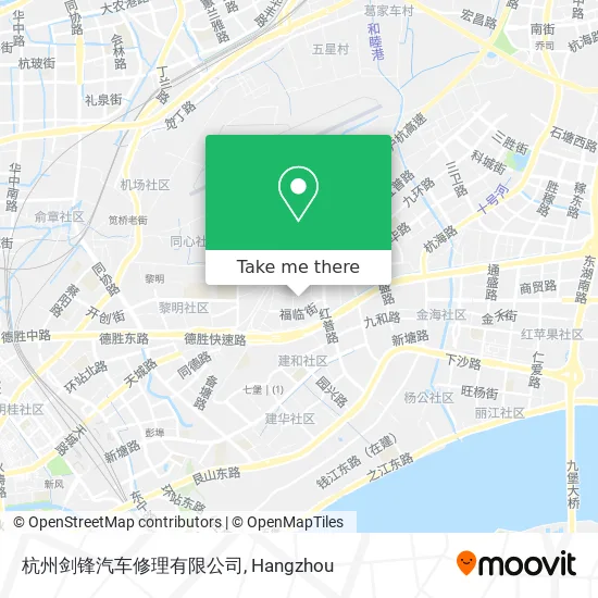 杭州剑锋汽车修理有限公司 map