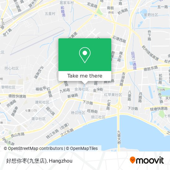 好想你枣(九堡店) map