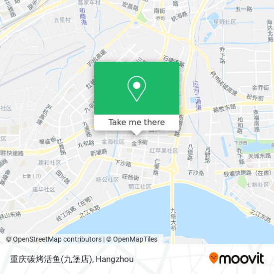 重庆碳烤活鱼(九堡店) map