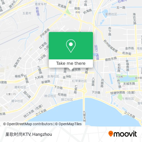 巢歌时尚KTV map