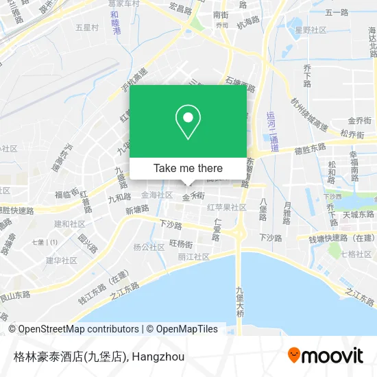 格林豪泰酒店(九堡店) map