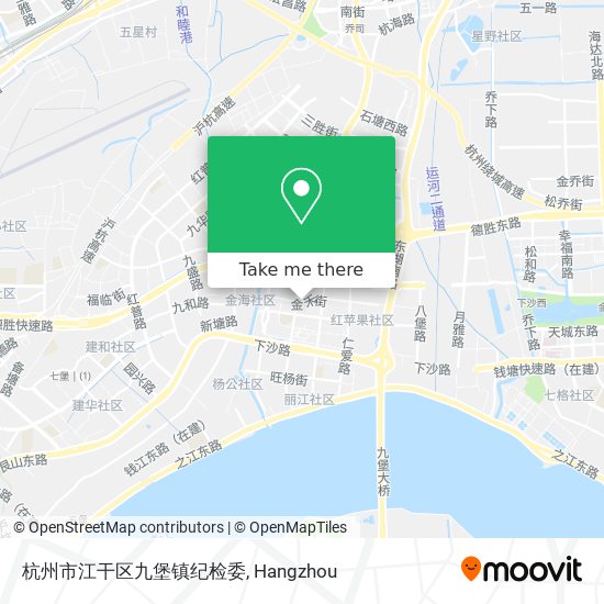 杭州市江干区九堡镇纪检委 map