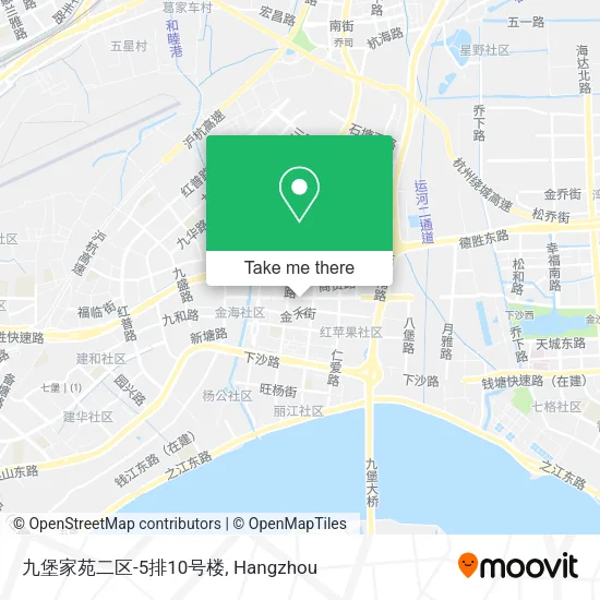 九堡家苑二区-5排10号楼 map