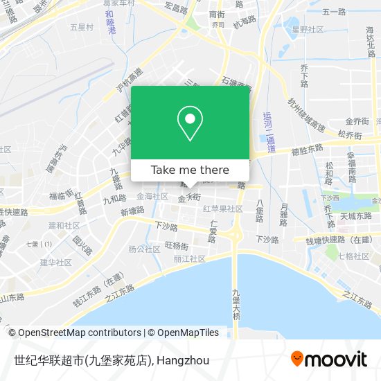 世纪华联超市(九堡家苑店) map