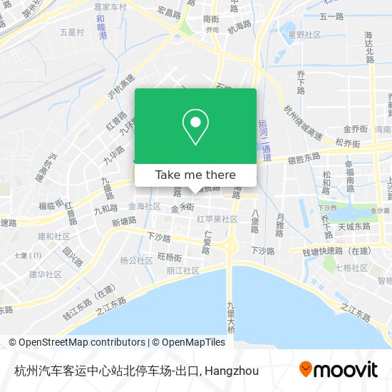 杭州汽车客运中心站北停车场-出口 map