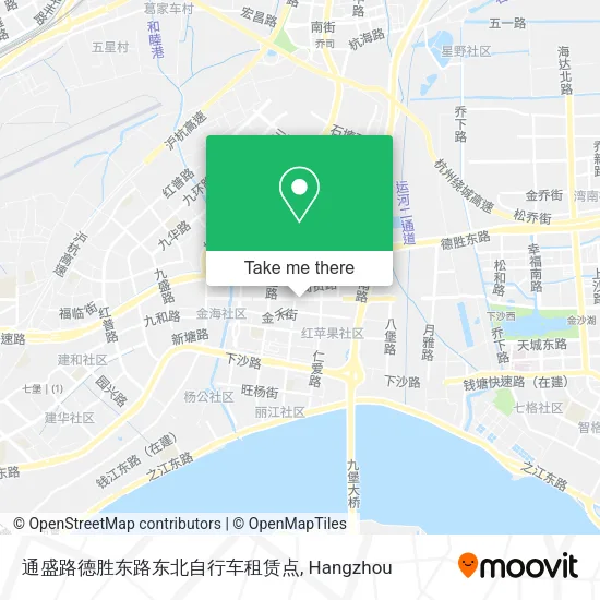 通盛路德胜东路东北自行车租赁点 map