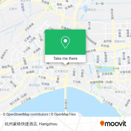 杭州豪格快捷酒店 map