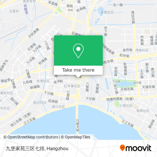 九堡家苑三区七排 map