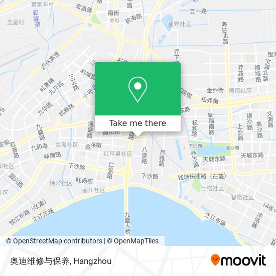 奥迪维修与保养 map