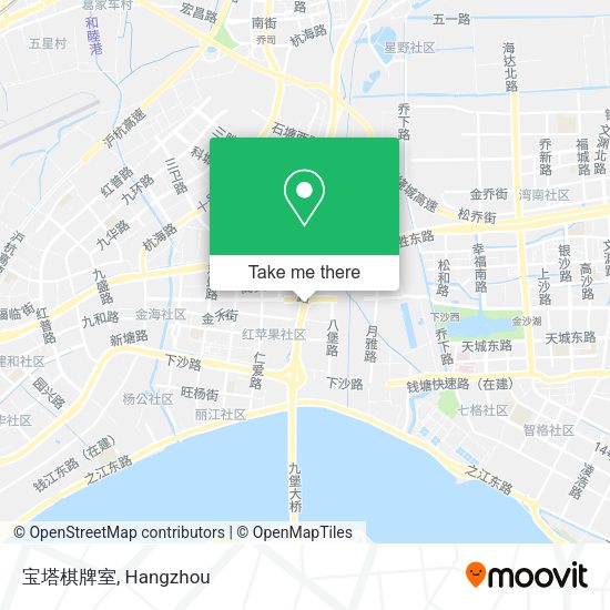 宝塔棋牌室 map