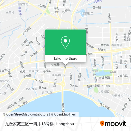 九堡家苑三区十四排18号楼 map