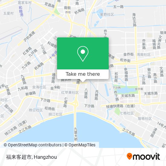 福来客超市 map