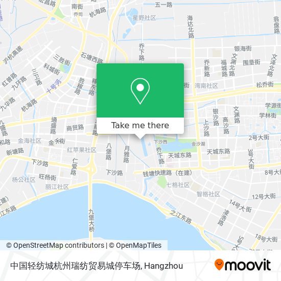 中国轻纺城杭州瑞纺贸易城停车场 map