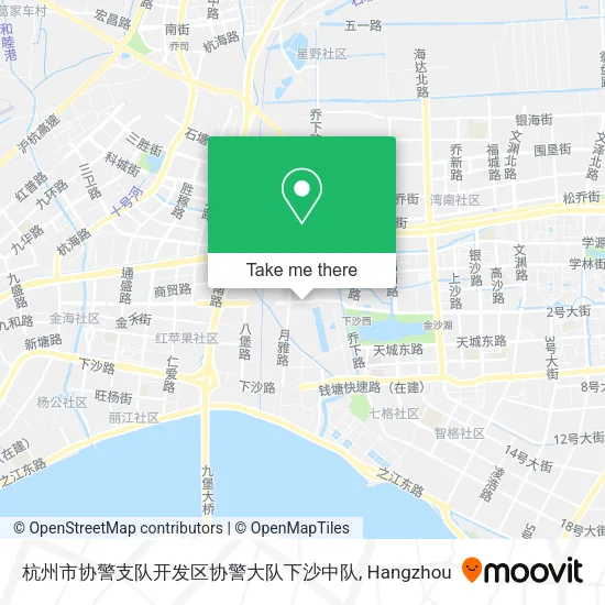 杭州市协警支队开发区协警大队下沙中队 map