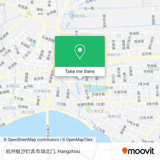 杭州银沙灯具市场北门 map