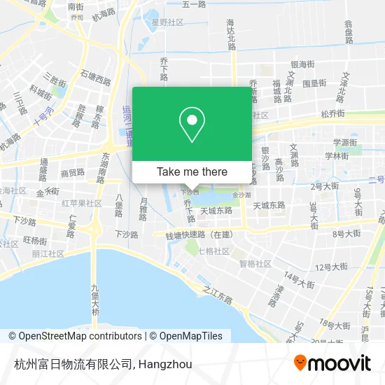 杭州富日物流有限公司 map