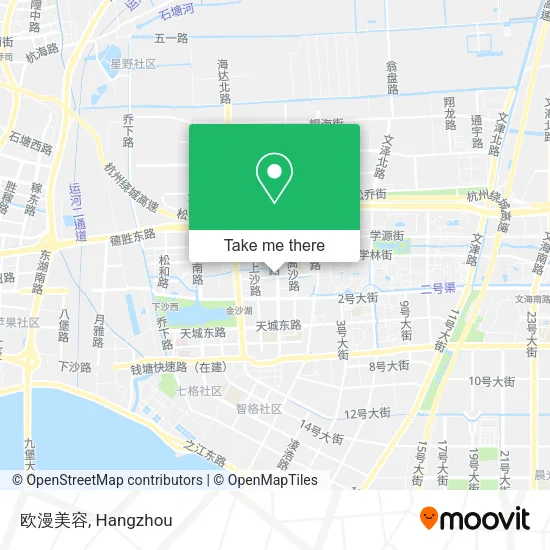欧漫美容 map