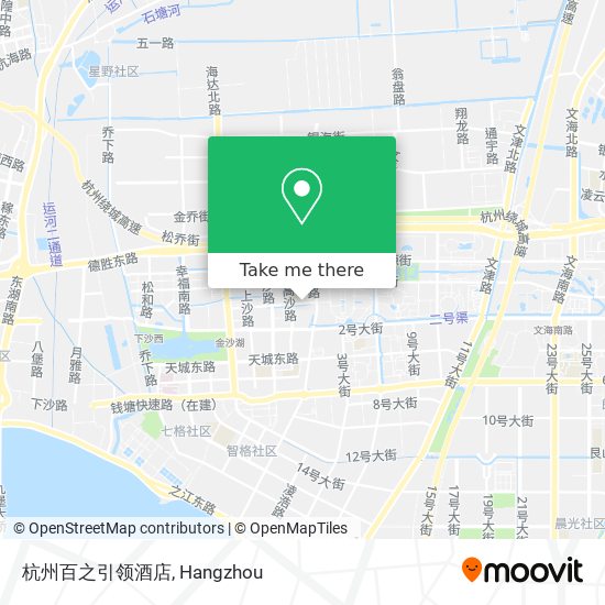 杭州百之引领酒店 map