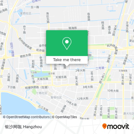 银沙网咖 map