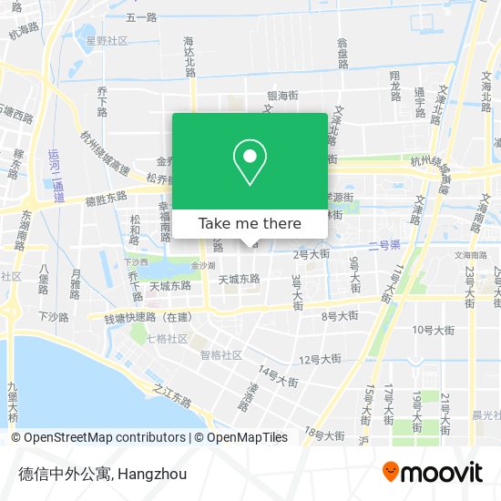 德信中外公寓 map