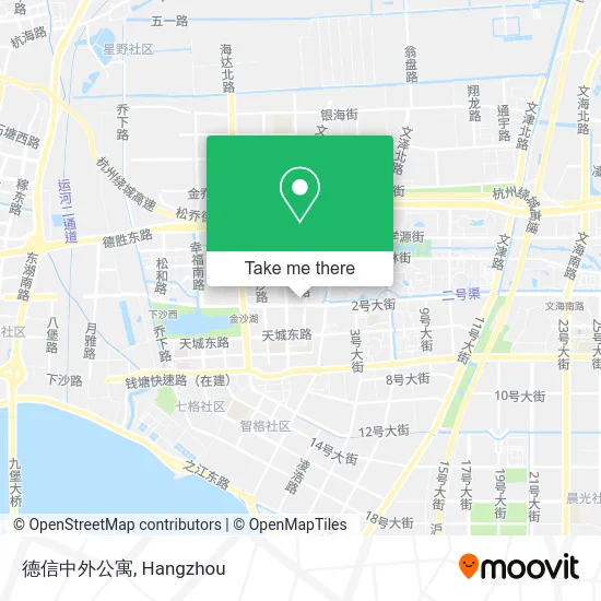 德信中外公寓 map