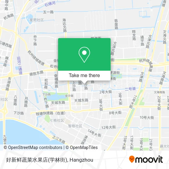 好新鲜蔬菜水果店(学林街) map