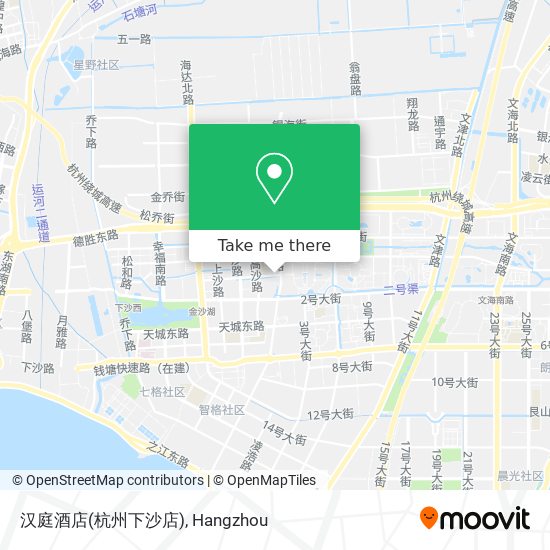 汉庭酒店(杭州下沙店) map