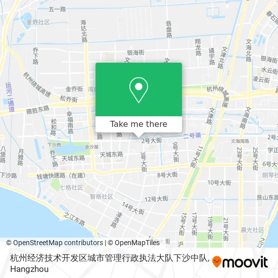 杭州经济技术开发区城市管理行政执法大队下沙中队 map
