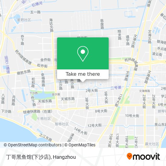 丁哥黑鱼馆(下沙店) map