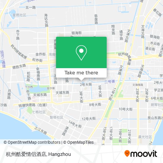 杭州酷爱情侣酒店 map