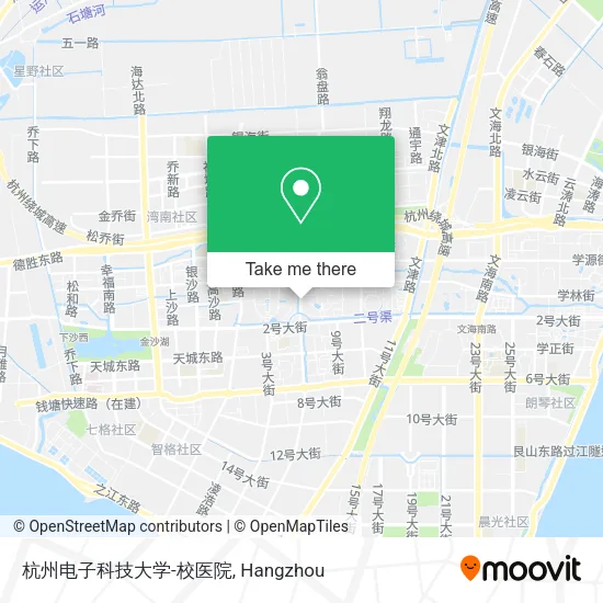 杭州电子科技大学-校医院 map