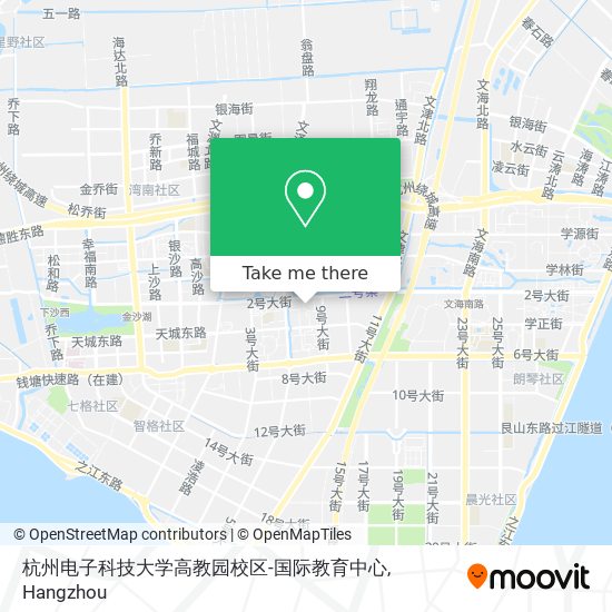 杭州电子科技大学高教园校区-国际教育中心 map