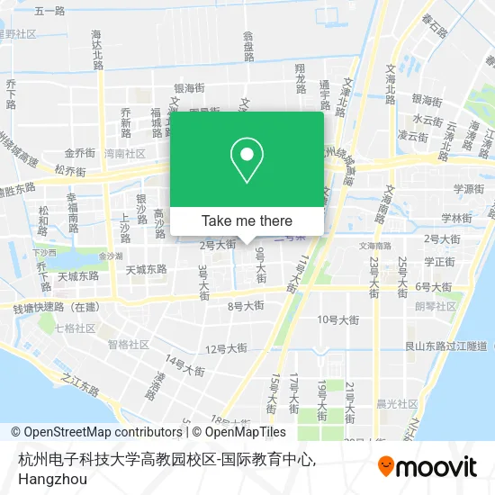 杭州电子科技大学高教园校区-国际教育中心 map