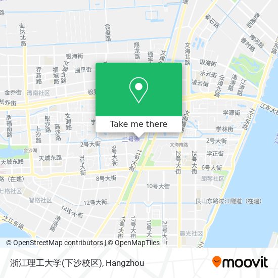 浙江理工大学(下沙校区) map