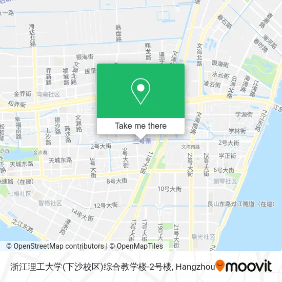 浙江理工大学(下沙校区)综合教学楼-2号楼 map