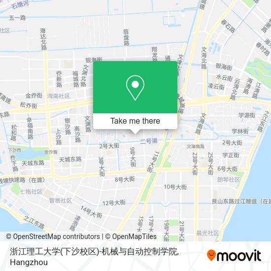 浙江理工大学(下沙校区)-机械与自动控制学院 map