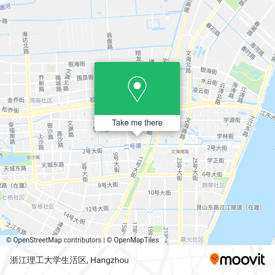 浙江理工大学生活区 map