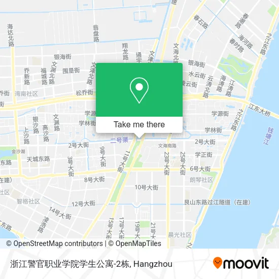 浙江警官职业学院学生公寓-2栋 map