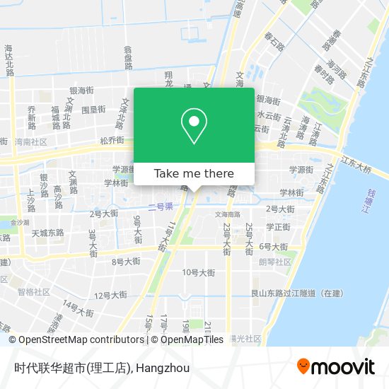 时代联华超市(理工店) map