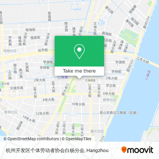 杭州开发区个体劳动者协会白杨分会 map