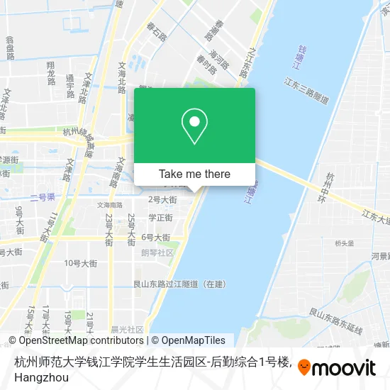 杭州师范大学钱江学院学生生活园区-后勤综合1号楼 map