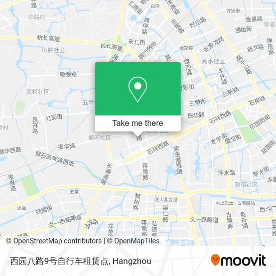 西园八路9号自行车租赁点 map