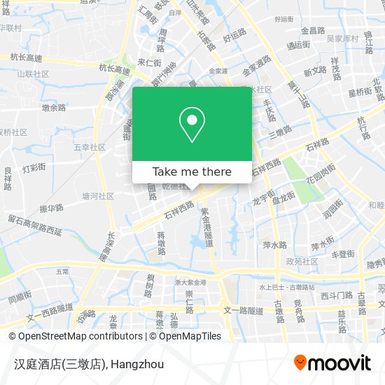 汉庭酒店(三墩店) map